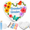 Juexica Grandma's Garden Stepping Stone DIY Paint Kit 10.4 Inch by Deal US