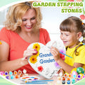 Juexica Grandma's Garden Stepping Stone DIY Paint Kit 10.4 Inch by Deal US
