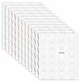 Lnngub Nail Art Stickers French Gradient Stripes White 12 Sheets by Deal US
