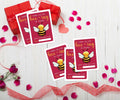 Classroom Valentine's Day Cards Bee Design 5x3.5in 30 Pack Gender Neutral by Deal US