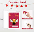 Classroom Valentine's Day Cards Bee Design 5x3.5in 30 Pack Gender Neutral by Deal US