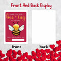 Classroom Valentine's Day Cards Bee Design 5x3.5in 30 Pack Gender Neutral by Deal US