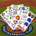 Baseball Temporary Tattoos 72 Pcs 6 Sheets Sport Party Favors Gift Idea by Deal US