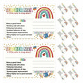 NUOBESTY 50pcs Rainbow Classroom Behavior Incentive Postcards for Teachers by Deal US
