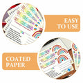 NUOBESTY 50pcs Rainbow Classroom Behavior Incentive Postcards for Teachers by Deal US