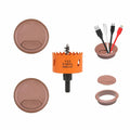 VIKITON Desk Grommet 2-3/8" Hole Saw Cord Cover 2 PCS Brown by Deal US
