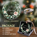 First Christmas Married Ornament 2024 1st Christmas Mr and Mrs Wedding Gift by Deal US