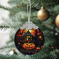 The Haunted House Stained Glass Christmas Ornament Holiday Decoration by Deal US