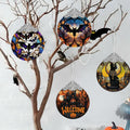 Welcome to The Haunted House Stained Glass Christmas Ornament Holiday Decor by Deal US