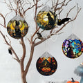 The Haunted House Stained Glass Christmas Ornament Holiday Decoration by Deal US