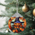 Terrifying Pumpkin Stained Glass Christmas Ornament Holiday Decoration by Deal US