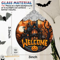 Welcome to The Haunted House Stained Glass Christmas Ornament Holiday Decor by Deal US