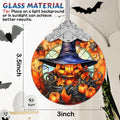 Terrifying Pumpkin Stained Glass Christmas Ornament Holiday Decoration by Deal US