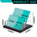 Feifeiya 2 Pcs 2 Tier Clear Acrylic Business Card Holder Stand 2 Slots by Deal US