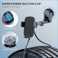 GUWEZ Car Phone Holder Super Stable Dashboard Windshield Mount Universal Black by Deal US