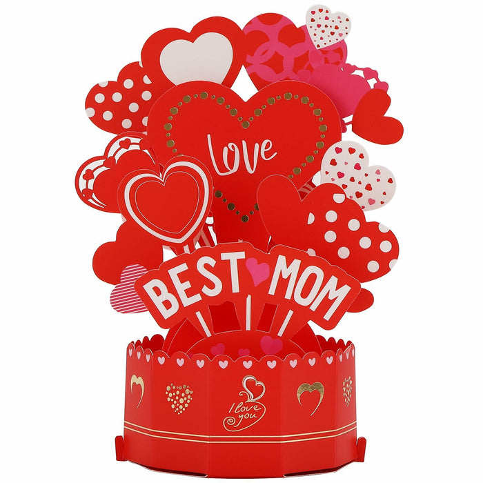 Lmcheny 3D Pop Up Best Mom Birthday Mother's Day Greeting Card by Deal US