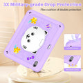 TOMORRY iPad Air 11 Inch Case M3 2025 M2 2024 Purple Tempered Glass by Deal US