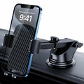 GUWEZ Car Phone Holder Super Stable Dashboard Windshield Mount Universal Black by Deal US