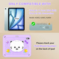 TOMORRY iPad Air 11 Inch Case M3 2025 M2 2024 Purple Tempered Glass by Deal US