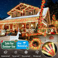 Heceltt 1140 LED 449FT Outdoor String Lights 8 Modes Timer IP44 Red Warm White by Deal US