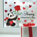 Valentine's Day Heart Window Clings Stickers Decals Pink 1 Sheet by Deal US