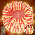 Heceltt 1140 LED 449FT Outdoor String Lights 8 Modes Timer IP44 Red Warm White by Deal US