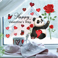 Valentine's Day Heart Window Clings Stickers Decals Pink 1 Sheet by Deal US