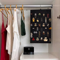 Neehows Hanging Earring Organizer Wall Holder 600 Holes 30 Hooks Black by Deal US