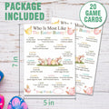 Who Is Most Like The Easter Bunny Game Cards Set of 20 Colorful Eggs by Deal US