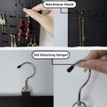 Neehows Hanging Earring Organizer Wall Holder 600 Holes 30 Hooks Black by Deal US