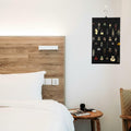 Neehows Hanging Earring Organizer Wall Holder 600 Holes 30 Hooks Black by Deal US