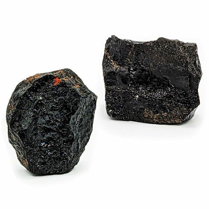 Obsidian Rough Raw Natural Stone Chakra Crystals 2 pcs Reiki Healing by Deal US