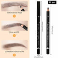Magic Microblade Eyebrow Pen 4-Tip Precise Contouring Waterproof 2Pcs Black by Deal US