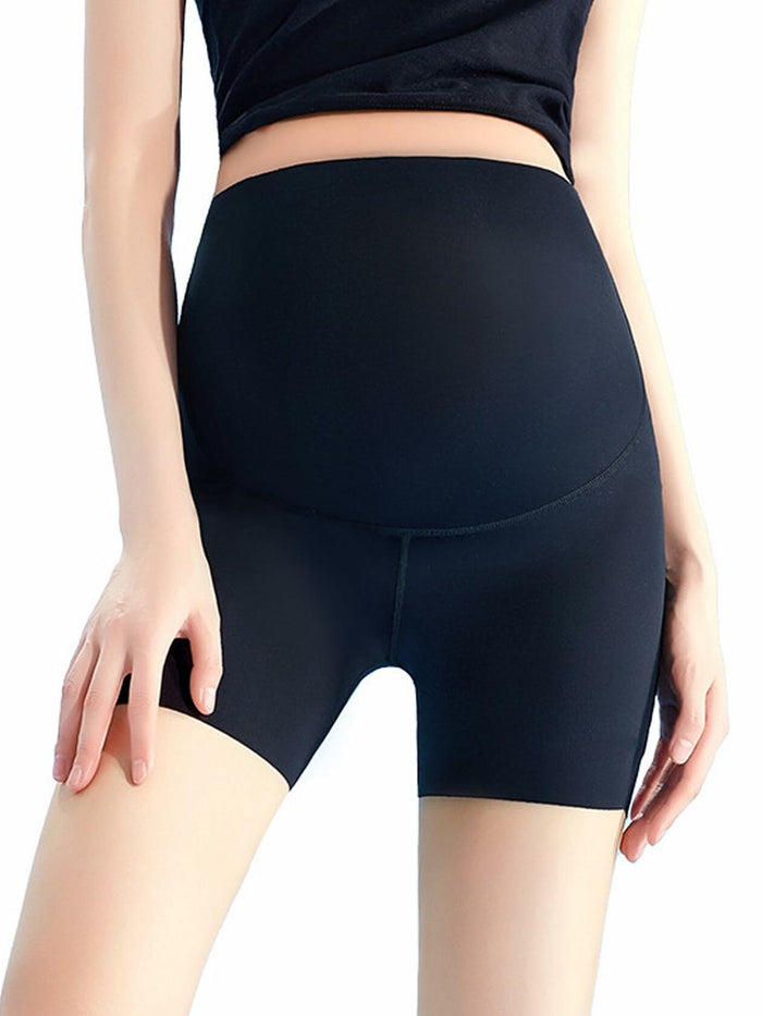 Maternity Yoga Shorts Over Belly Bump UV Block Buttery Soft Black Size S by Deal US