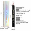 evpct 2Pcs Cream Waterproof Eyeshadow Sticks Set Rose Shimmer Matte 27+27 by Deal US