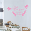 Scripture Wall Decals Inspirational Christian Bible Verse Prayer Stickers by Deal US