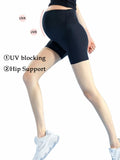 Maternity Yoga Shorts Over Belly Bump UV Block Buttery Soft Black Size S by Deal US