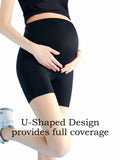 Maternity Yoga Shorts Over Belly Bump UV Block Buttery Soft Black Size S by Deal US