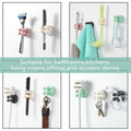 3 Pcs Silicone Toothbrush & Razor Holder Waterproof Self Adhesive Hook by Deal US