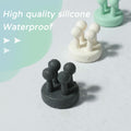 3 Pcs Silicone Toothbrush & Razor Holder Waterproof Self Adhesive Hook by Deal US