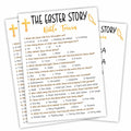 The Easter Story Bible Game Cards Christian Party Game 20 Pcs by Deal US