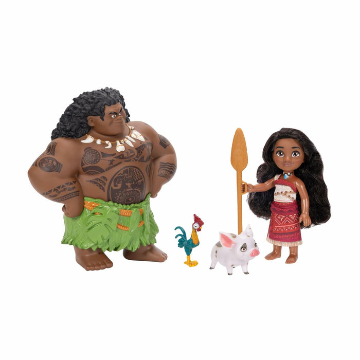 Disney Moana 2-Piece Doll Set Moana & Maui 6-Inch with Pua & Hei Hei by Deal US