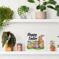 Rustic Bunny Wood Sign Happy Easter Decor Tabletop Shelf 5x5 Inches by Deal US