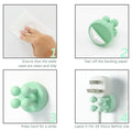 3 Pcs Silicone Toothbrush & Razor Holder Waterproof Self Adhesive Hook by Deal US