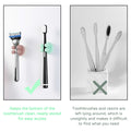 3 Pcs Silicone Toothbrush & Razor Holder Waterproof Self Adhesive Hook by Deal US