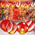 Jetec 4 Pcs 24in Light Up PVC Inflatable Christmas Balls Outdoor Decorations by Deal US