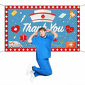 Thank You Nurses Photo Booth Backdrop 7x5ft Indoor Outdoor Party Decor by Deal US