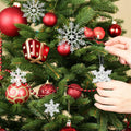 PRETYZOOM Acrylic Crystal Christmas Tree Ornaments Clear 20pcs Snowflake Icicle by Deal US