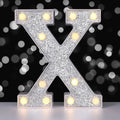 Foaky Silver Light Up Letter X Party Decoration Birthday Christmas Gift by Deal US