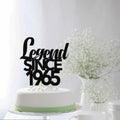 Legend Since 1965 60th Birthday Cake Topper Black Funny Fabulous Decor by Deal US